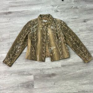 Blazer Jacket Yvonne Marie Leather Reptile